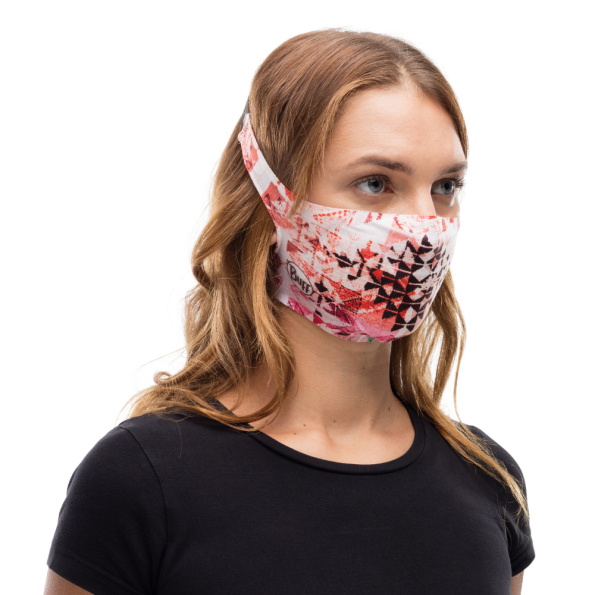 Προστατευτική μάσκα BUFF FILTER MASK AZIR MULTI μπεζ κόκκινη Ανδρικά