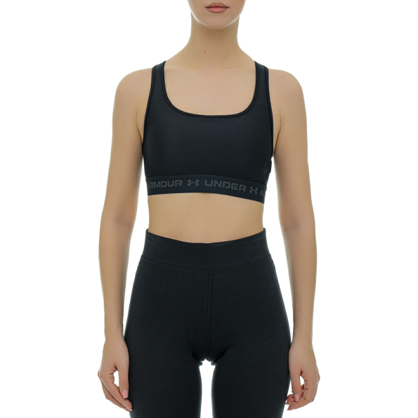 Γυναικείο μπουστάκι UNDER ARMOUR 1361034 UA Crossback Mid Bra μαύρο
