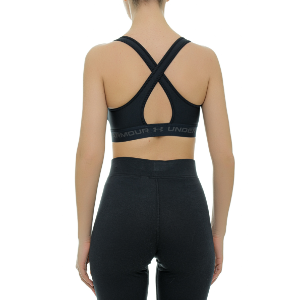 Γυναικείο μπουστάκι UNDER ARMOUR 1361034 UA Crossback Mid Bra μαύρο Γυναικεία