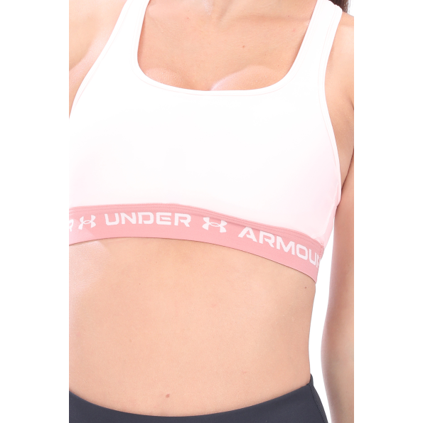 Γυναικείο αθλητικό μπουστάκι UNDER ARMOUR Crossback Mid λευκό Γυναικεία