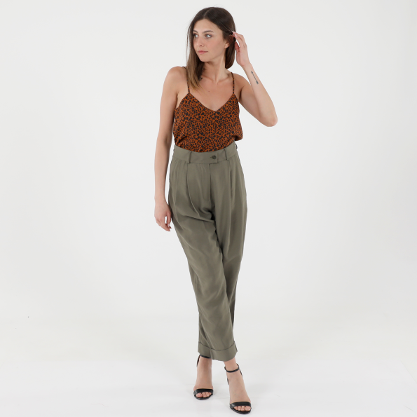 Γυναικείο top SCOTCH & SODA 162162 Jersey καφέ leopard Γυναικεία