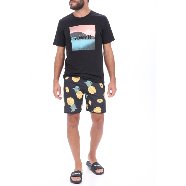 Ανδρικό μαγιό βερμούδα HURLEY M PHTM WINDANSEA 18 μαύρο κίτρινο Ανδρικά