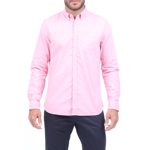 Ανδρικό πουκάμισο SUPERDRY CLASSIC UNIVERSITY OXFORD ροζ