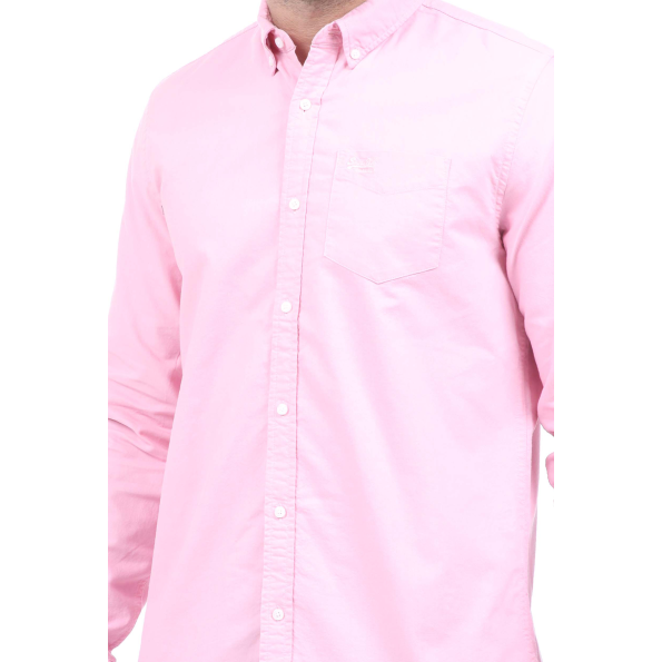 Ανδρικό πουκάμισο SUPERDRY CLASSIC UNIVERSITY OXFORD ροζ Ανδρικά