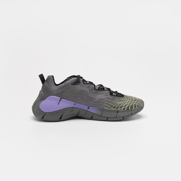 Unisex παπούτσια running Reebok FX9338 Zig Kinetica II γκρι μοβ Ανδρικά