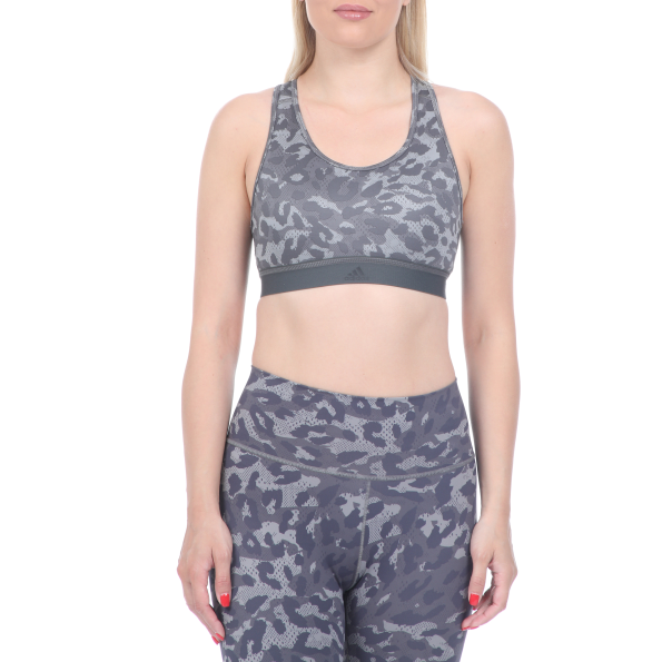 Γυναικείο αθλητικό μπουστάκι adidas Performance BT Q1 AOP BRA γκρι