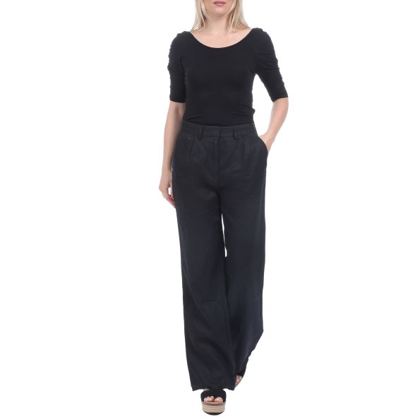 Γυναικεία μπλούζα KENDALL  KYLIE PUFF SLEEVE KNIT μαύρη Γυναικεία