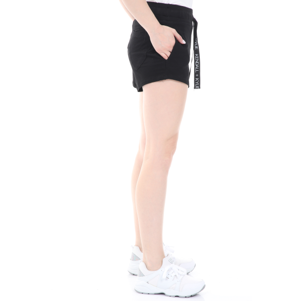 Γυναικείο σορτς KENDALL  KYLIE BASIC LOGO μαύρο Γυναικεία