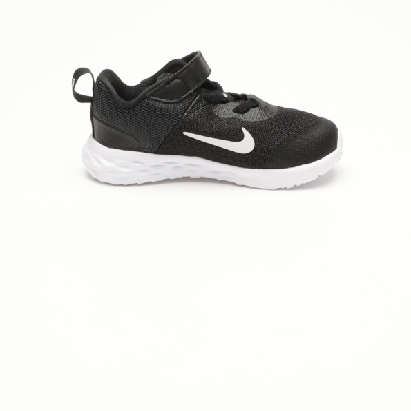 Βρεφικά αθλητικά παπούτσια NIKE REVOLUTION 6 NN DD1094 (TDV) μαύρα Παιδικά