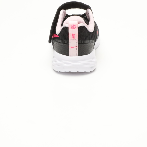 Βρεφικά αθλητικά παπούτσια NIKE DD1094 REVOLUTION 6 NN (TDV) μαύρα ροζ Παιδικά