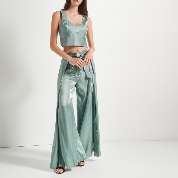 Γυναικείο cropped top ATTRATTIVO μπλε Γυναικεία