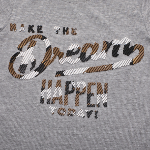 Παιδική μπλούζα SAM 0-13 MAKE THE DREAMS γκρι Παιδικά