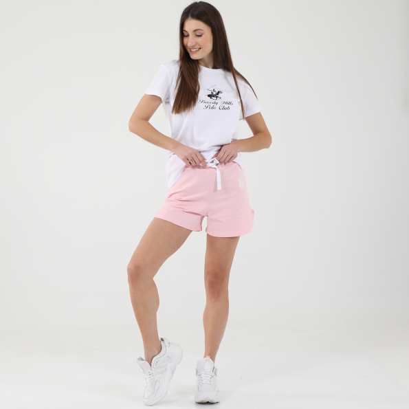 Γυναικείο σορτς BEVERLY HILLS POLO CLUB BHW.1S1.021.004 ροζ Γυναικεία
