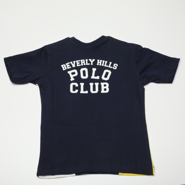 Παιδικό t-shirt BEVERLY HILLS POLO CLUB BHJ.1S1.042.009 μπλε ναυτικό Παιδικά