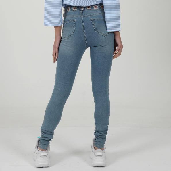Γυναικείο jean παντελόνι BEVERLY HILLS POLO CLUB BHW.1S1.020.003 μπλε Γυναικεία