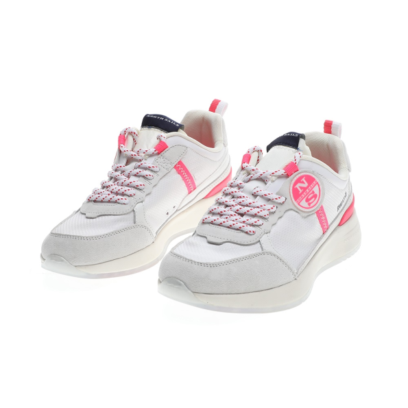 Γυναικεία sneakers NORTH SAILS ONE λευκά φούξια Γυναικεία