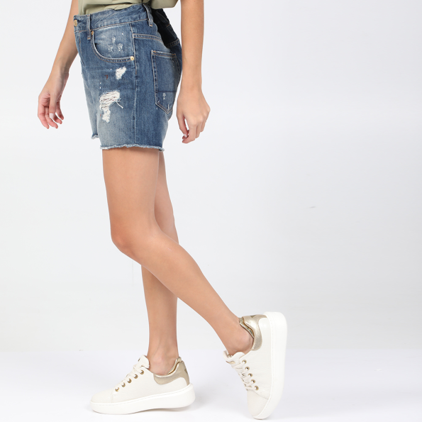 Γυναικείο jean σορτς STAFF JEANS DORA μπλε Γυναικεία