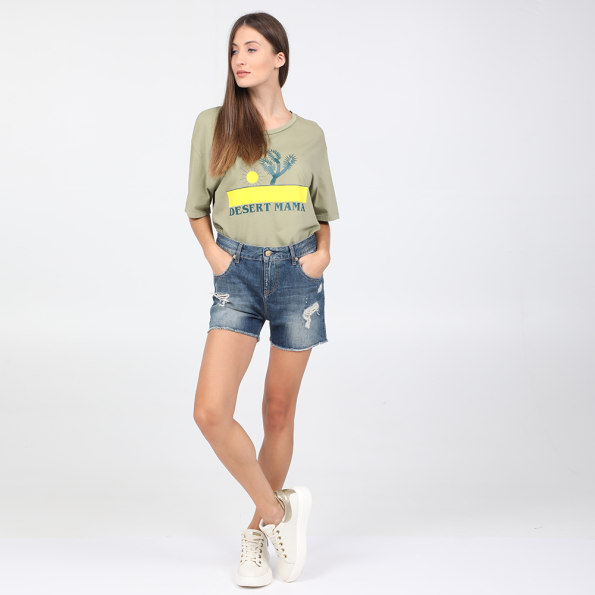 Γυναικείο jean σορτς STAFF JEANS DORA μπλε Γυναικεία