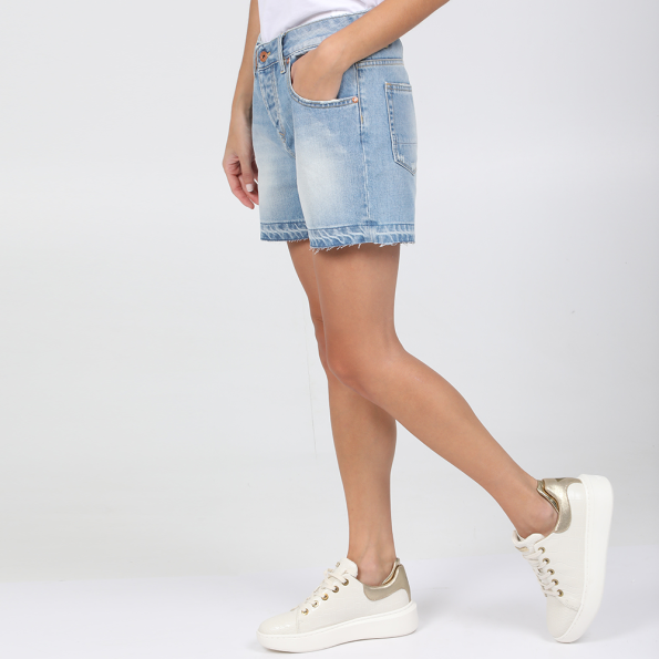 Γυναικείο jean σορτς STAFF JEANS DORA μπλε Γυναικεία