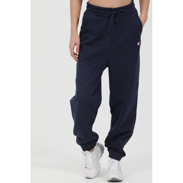 Γυναικείο παντελόνι φόρμας TOMMY HILFIGER TJW RELAXED HRS BADGE SWEATPAN μπλε
