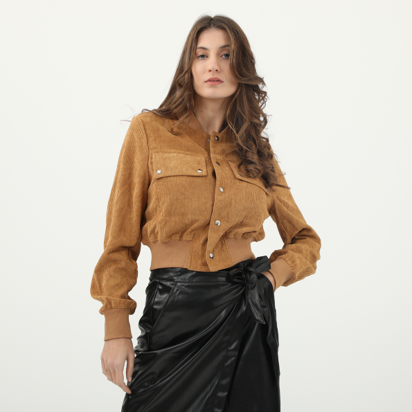 Γυναικείο cropped σακάκι KENDALLKYLIE εκρού