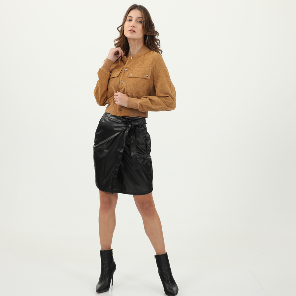 Γυναικείο cropped σακάκι KENDALLKYLIE εκρού Γυναικεία
