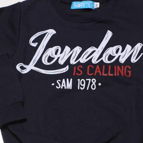 Παιδικό σετ φόρμας SAM 0-13 LONDON IS CALLING μπλε Παιδικά