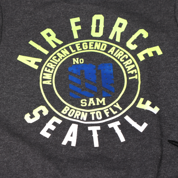 Παιδικό σετ φόρμας SAM 0-13 AIR FORCE ανθρακί γκρι Παιδικά