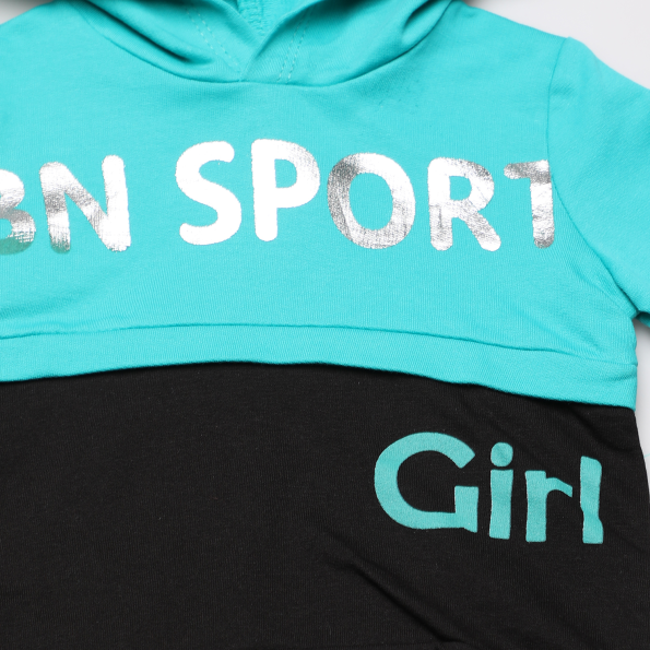 Βρεφικό σετ φόρμας SAM 0-13 BN SPORT GIRL μαύρο μπλε Παιδικά