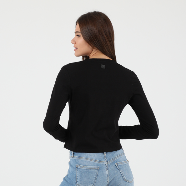 Γυναικεία μπλούζα EDWARD JEANS 19.1.2.01.112 POWER TOP μαύρη Γυναικεία