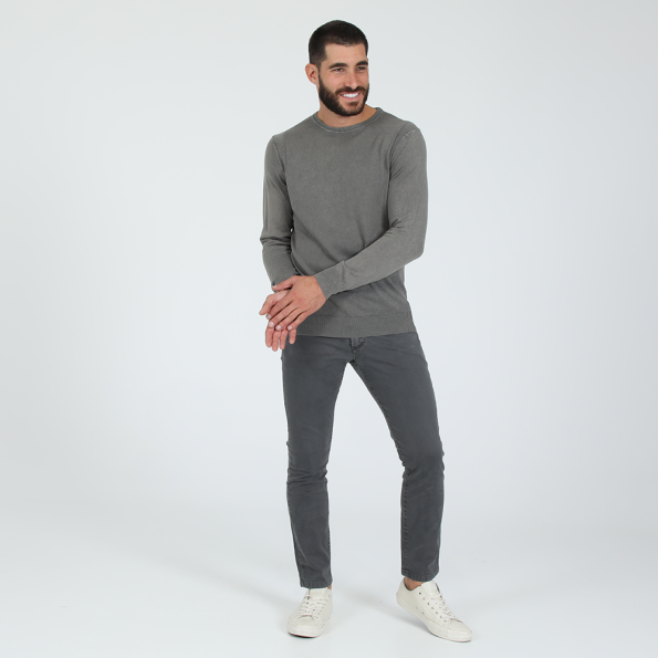 Ανδρική πλεκτή μπλούζα DIRTY LAUNDRY KNITWEAR γκρι Ανδρικά