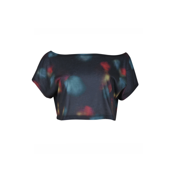 Γυναικεία crop top μπλούζα BODYTALK 1202-906720 μαύρη