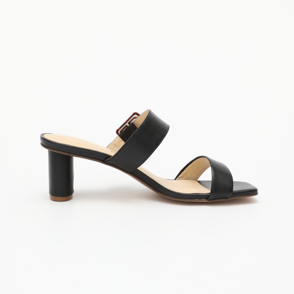 Γυναικεία mules CHEVALIER HEEL μαύρα Γυναικεία