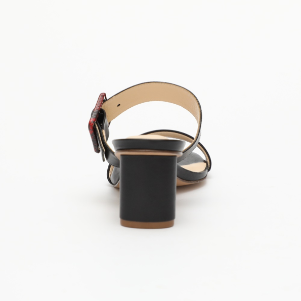 Γυναικεία mules CHEVALIER HEEL μαύρα Γυναικεία