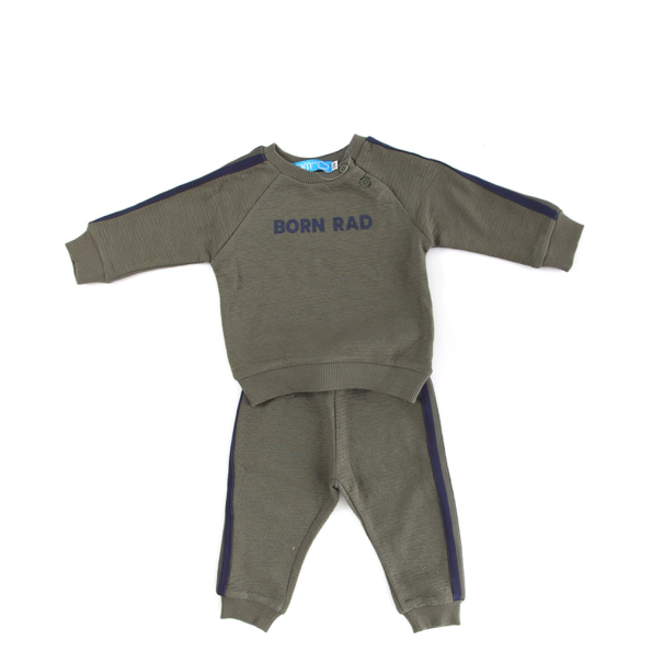 Παιδικό σετ φόρμας SAM 0-13 BORN RAD χακί μπλε