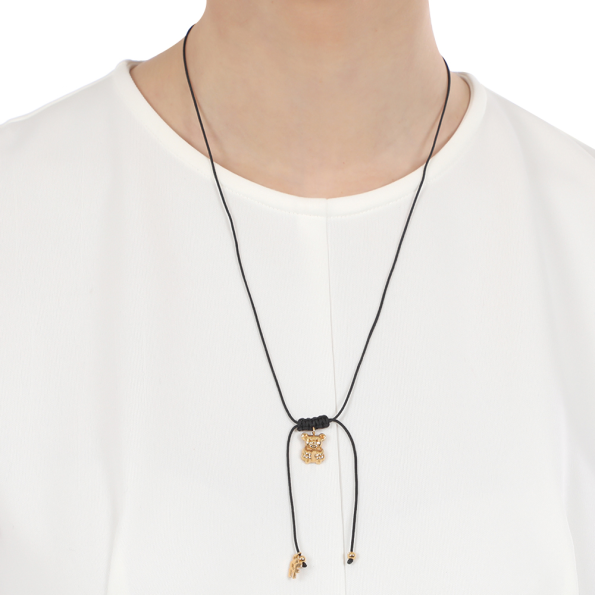 Γυναικείο κολιέ FOLLI FOLLIE Fashionable.Me ασήμι με επιχρυσωμένο motif αρκουδάκι Γυναικεία