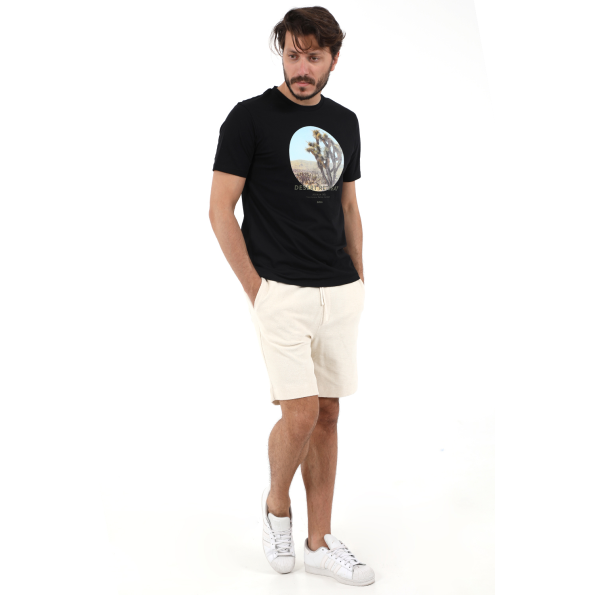Ανδρική φούτερ βερμούδα BOSS JERSEY Setowel λευκή Ανδρικά