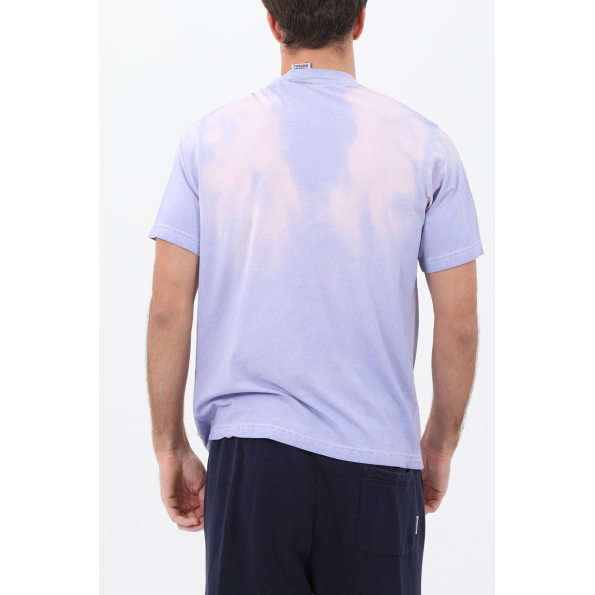 Ανδρικό t-shirt FRANKLIN & MARSHALL μπλε μωβ Ανδρικά