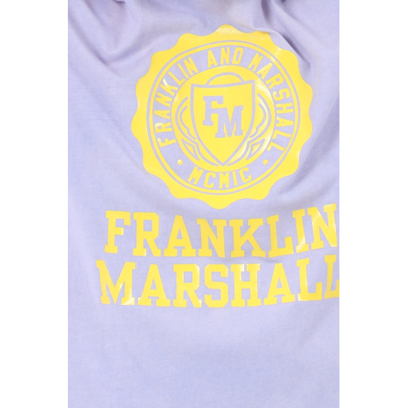 Ανδρικό t-shirt FRANKLIN & MARSHALL μπλε μωβ Ανδρικά