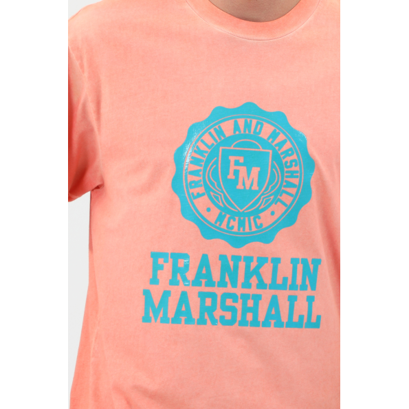 Ανδρική μπλούζα FRANKLIN & MARSHALL THERMOCROMIX πορτοκαλί Ανδρικά
