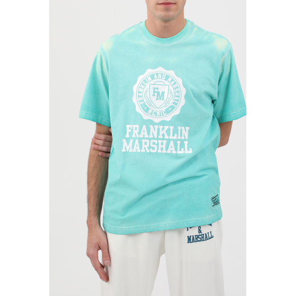 Ανδρική μπλούζα FRANKLIN & MARSHALL THERMOCROMIX τιρκουάζ