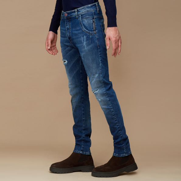 Ανδρικό jean παντελόνι EDWARD JEANS VOLTERO-W21 μπλε Ανδρικά