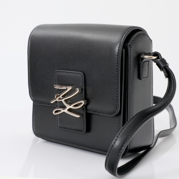 Γυναικεία τσάντα χιαστί KARL LAGERFELD 205W3182 K/AUTOGRAPH μαύρη Γυναικεία