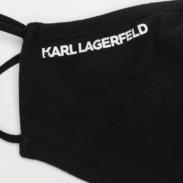 Μάσκες προστασίας σετ των 2 KARL LAGERFELD 211W3910 IKONIK μαύρες Γυναικεία