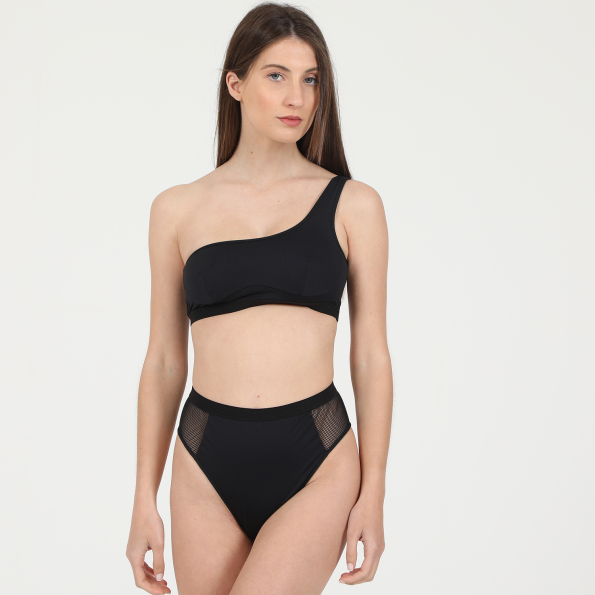 Γυναικείο μαγιό top STELLA MCCARTNEY S7BYA0760 ONE SHOULDER μαύρο