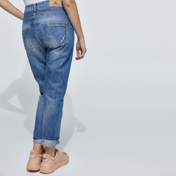 Γυναικείο jean παντελόνι EDWARD JEANS CLODIA-RD μπλε Γυναικεία