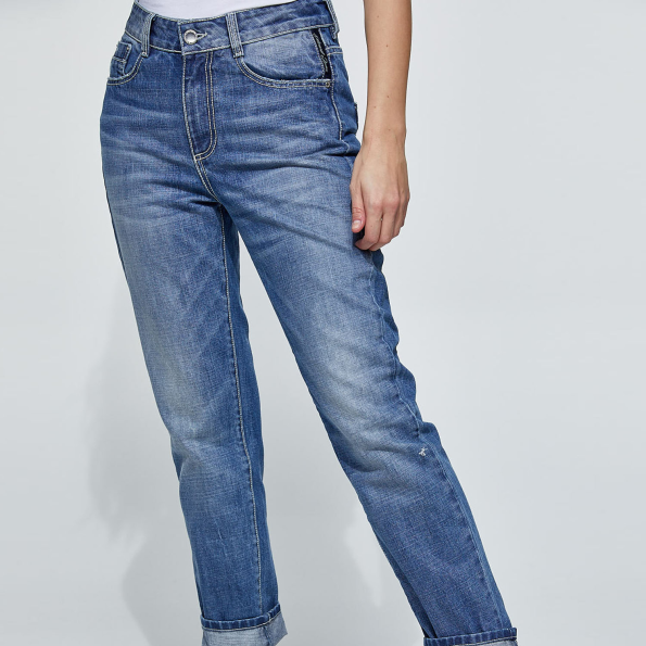 Γυναικείο jean παντελόνι EDWARD JEANS CLODIA-RD μπλε Γυναικεία