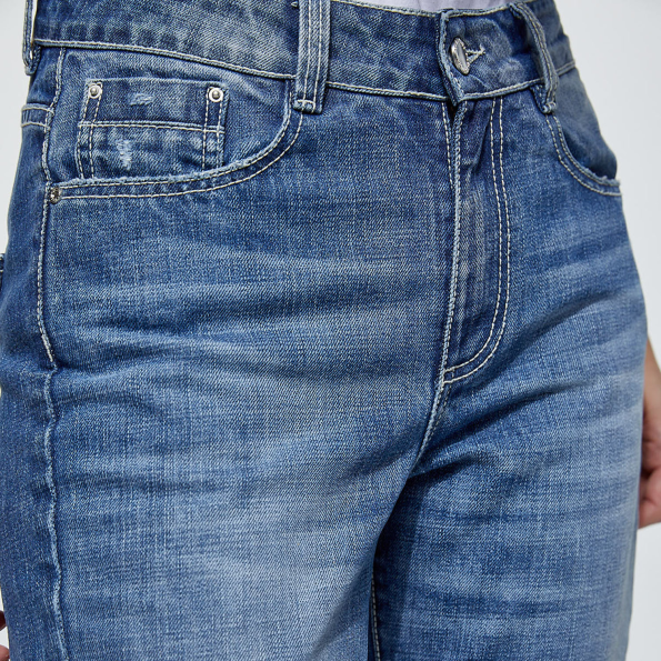 Γυναικείο jean παντελόνι EDWARD JEANS CLODIA-RD μπλε Γυναικεία