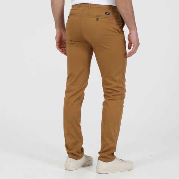 Ανδρικό chino παντελόνι DORS comfort καφέ Ανδρικά