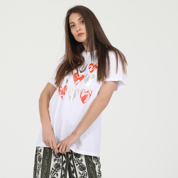 Γυναικείο t-shirt ATTRATTIVO λευκό